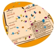 Pictogramme avec agenda étudiant orange Pictogramme avec agenda étudiant orange